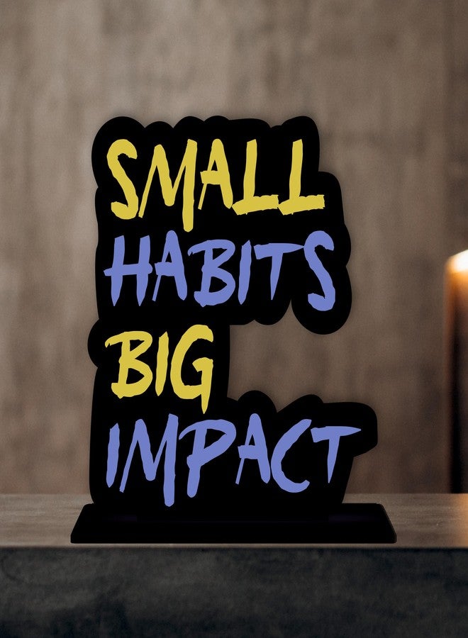 Giftplease Wooden Idols and Figurine Quotes Table Decoration for Office Desk | Home Decor Item | Living Room | Modern Art Wood Showpiece Gift Item (TP-93) - Image 1